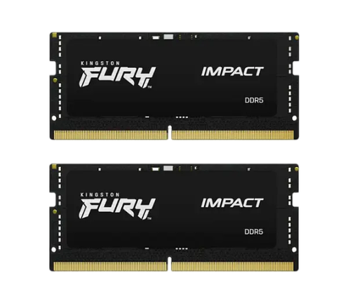 Оперативна пам'ять Kingston Fury 32GB (2x16GB) SODIMM DDR5 4800MHz Impact Black (KF548S38IBK2-32), фото 1