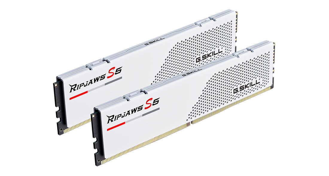 Оперативна пам'ять G.Skill 32GB (2x16GB) DDR5 5600MHz Ripjaws S5 Matte White (F5-5600J3036D16GX2-RS5W)
