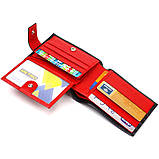 Компактне портмоне для чоловіків у комбінації двох кольорів з натуральної шкіри CANPELLINI 21749 Чорне, фото 5