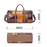 Дорожня сумка Crazy 14779 Vintage Різнокольорова, фото 4