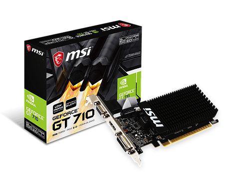 Відеокарта GeForce GT 710 2GB MSI 2GD3H LP (GT 710 2GD3H LP), фото 1