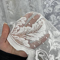 Жаккардовий тюль на метраж білий, висота 2.8м (166), фото 5