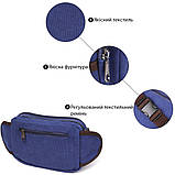 Бананка текстильна на пояс Vintage 20158 Синя, фото 4