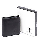 Вертикальне глянсове портмоне з накладною монетницьою GRANDE PELLE 11329 Чорне, фото 6