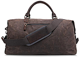 Дорожня сумка текстильна Vintage 20058 Коричнева, фото 4