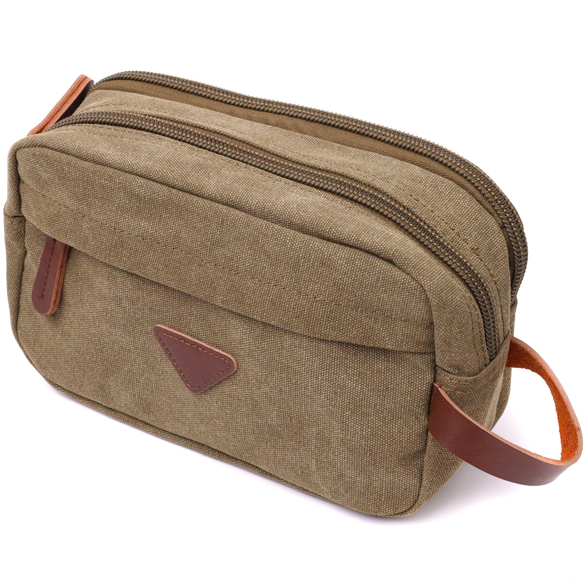 Чоловіча барсетка на два відділення з якісного текстилю Vintage 22231 Оливковий, фото 1