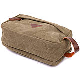 Чоловіча барсетка на два відділення з якісного текстилю Vintage 22231 Оливковий, фото 5