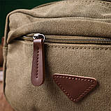 Чоловіча барсетка на два відділення з якісного текстилю Vintage 22231 Оливковий, фото 10