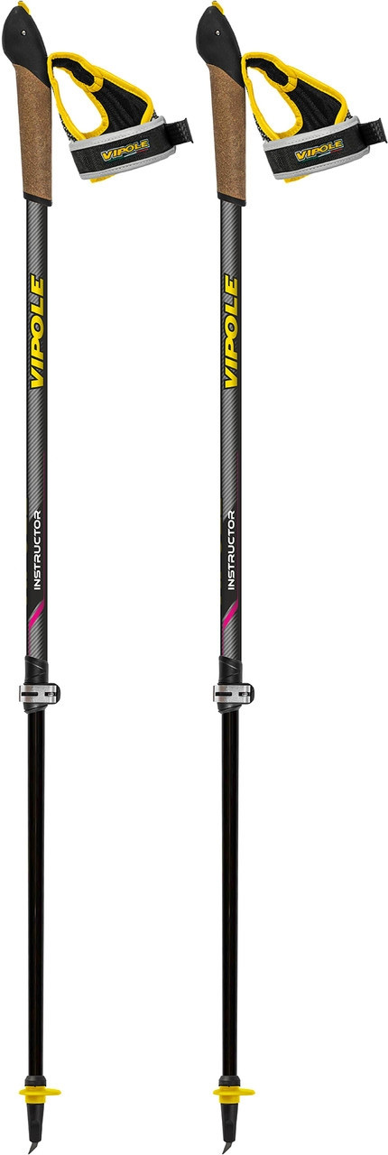 Палиці для скандинавської ходьби легкі карбонові Vipole Instructor Vario QL Violet DLX