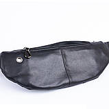 Поясна сумка з натуральної шкіри Vintage 20343 Чорна, фото 5