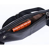 Поясна сумка з натуральної шкіри Vintage 20343 Чорна, фото 6