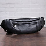 Поясна сумка з натуральної шкіри Vintage 20343 Чорна, фото 8