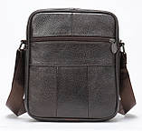 Мессенджер чоловічий шкіряний 20346 Vintage Коричневий, фото 2