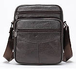 Мессенджер чоловічий шкіряний 20346 Vintage Коричневий, фото 6