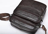 Мессенджер чоловічий шкіряний 20346 Vintage Коричневий, фото 10
