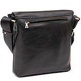 Сумка месенджер в гладкій шкірі GRANDE PELLE 11333 Чорна, фото 2