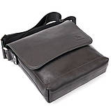 Сумка месенджер в гладкій шкірі GRANDE PELLE 11333 Чорна, фото 7