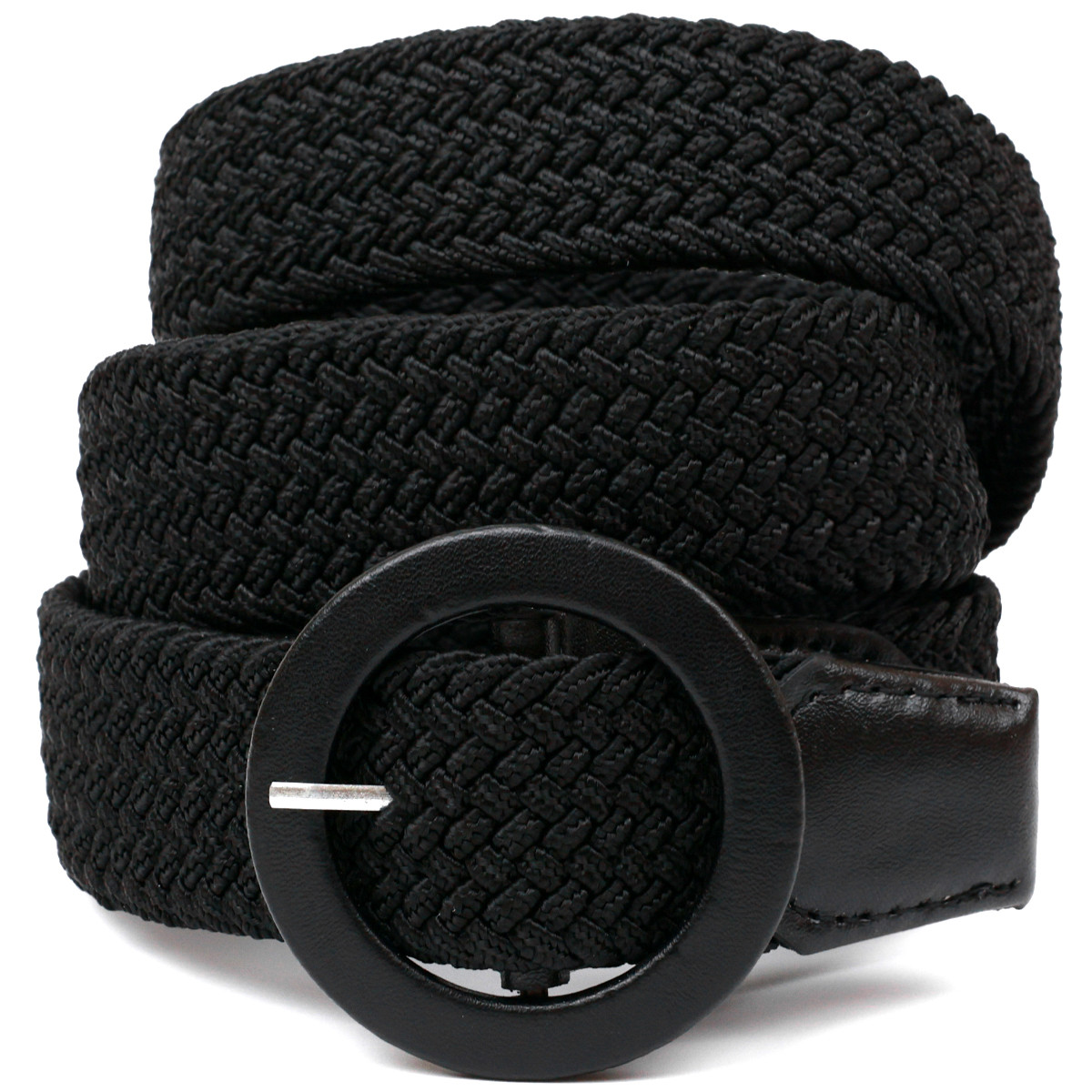 Жіночий текстильний ремінь Vintage 20821 Чорний, фото 1