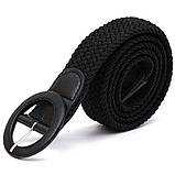 Жіночий текстильний ремінь Vintage 20821 Чорний, фото 5