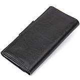 Шкіряне глянсове портмоне GRANDE PELLE 11471 Чорний, фото 2