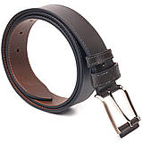 Стильний чоловічий ремінь із натуральної шкіри Grande Pelle 21462 Коричневий, фото 2