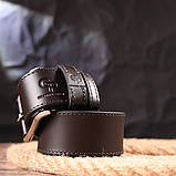 Стильний чоловічий ремінь із натуральної шкіри Grande Pelle 21462 Коричневий, фото 8