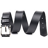 Ремінь для чоловіків з натуральної шкіри Grande Pelle 21466 Чорний, фото 5