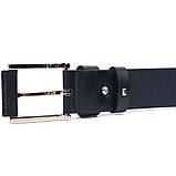 Ідеальний ремінь для чоловіків із натуральної шкіри Grande Pelle 21470 Синій, фото 4