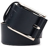 Ідеальний ремінь для чоловіків із натуральної шкіри Grande Pelle 21470 Синій, фото 5