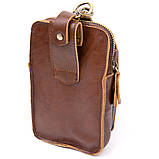 Барсетка поясна чоловіча Vintage 20417 Коричнева, фото 2