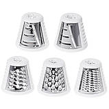 Овочерізка електрична терка мультирізка мультитерка з 5 насадками і відсіком для зберігання Camry CR 4816, фото 8