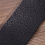 Чоловічий джинсовий ремінь з механічною пряжкою з натуральної шкіри BOND 22070 Чорний, фото 6