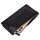 Оригінальне шкіряне портмоне унісекс GRANDE PELLE 11513 Чорний, фото 5