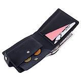 Чоловіче компактне шкіряне портмоне GRANDE PELLE 11519 Темно-синій, фото 4