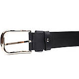 Шкіряний чоловічий ремінь під джинси GRANDE PELLE 11682 Чорний, фото 6