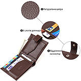 Гарний горизонтальний гаманець для чоловіків з натуральної шкіри флотар CANPELLINI 21891 Коричневый, фото 4