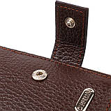 Гарний горизонтальний гаманець для чоловіків з натуральної шкіри флотар CANPELLINI 21891 Коричневый, фото 5