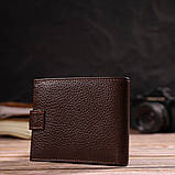 Гарний горизонтальний гаманець для чоловіків з натуральної шкіри флотар CANPELLINI 21891 Коричневый, фото 9