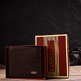 Гарний горизонтальний гаманець для чоловіків з натуральної шкіри флотар CANPELLINI 21891 Коричневый, фото 10