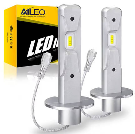2 Світлодіодні лампи H3 LED AILEO протитуманка H3 LED 12 V 10 A 5 W, фото 1