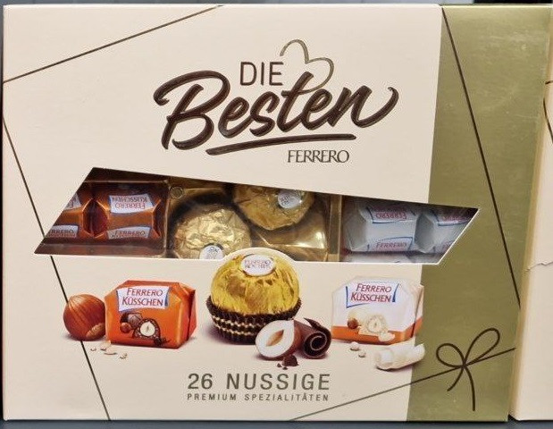Цукерки Die Besten Ferrero 26 Nussige 250 г.