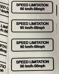 Табличка обмежувача швидкості (speed limitation)
