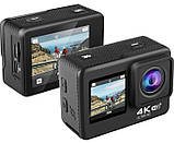 Екшн-камера водонепроникна спортивна CSZ-Q60AR 9464 з пультом, чорна, фото 2