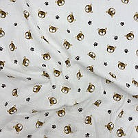 Муслін жатий 2-х "Тігри з лапками" 160 см, фото 2
