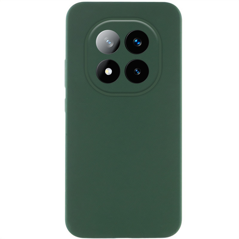Чохол Silicone Cover Lakshmi Full Camera (AAA) no Logo для Xiaomi Redmi Note 14 Pro+ 5G | Зелений / Cyprus Green