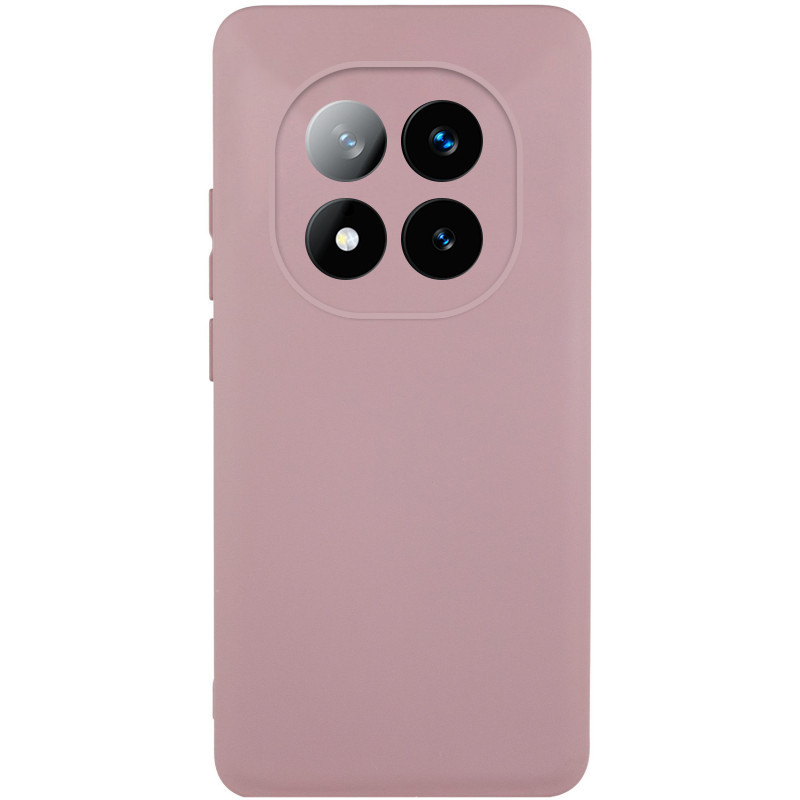 Чохол Silicone Cover Lakshmi Full Camera (AAA) no Logo для Xiaomi Redmi Note 14 Pro 5G | Рожевий / Pink Sand