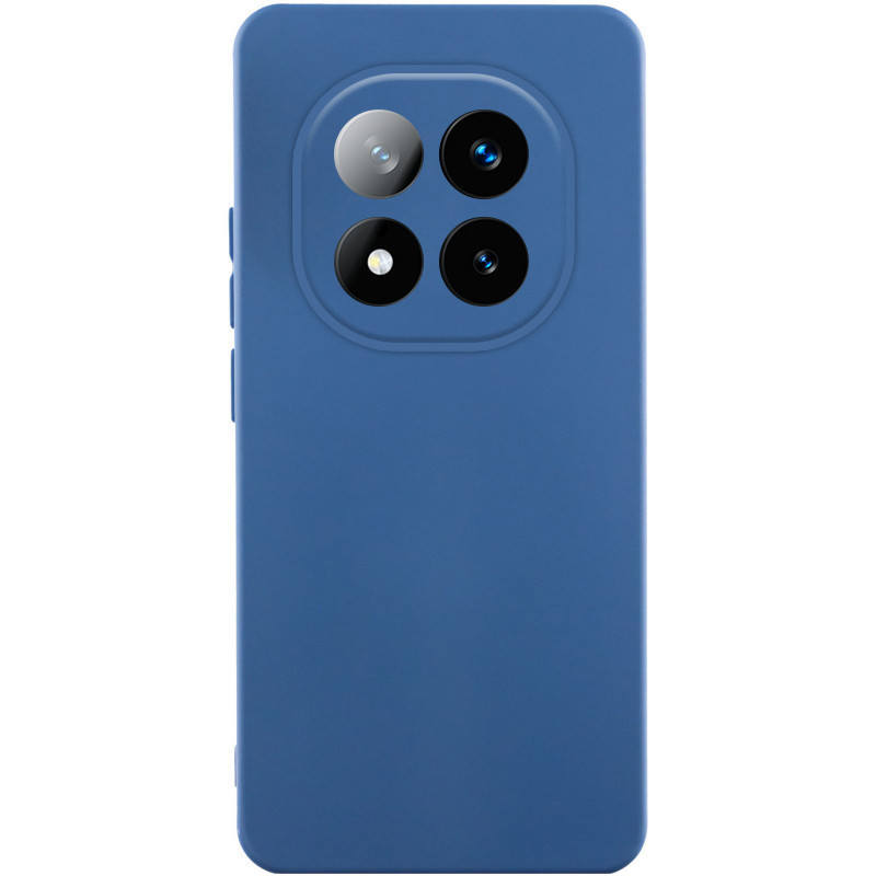 Чохол Silicone Cover Lakshmi Full Camera (AAA) no Logo для Xiaomi Redmi Note 14 Pro 5G | Синій / Denim Blue