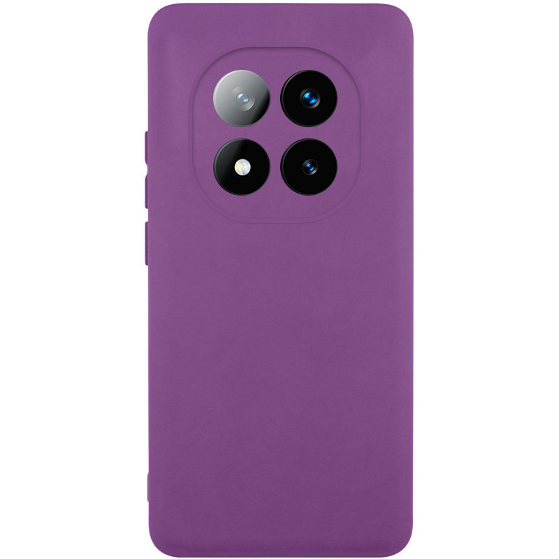 Чохол Silicone Cover Lakshmi Full Camera (AAA) no Logo для Xiaomi Redmi Note 14 Pro 5G | Сливовий / Purple