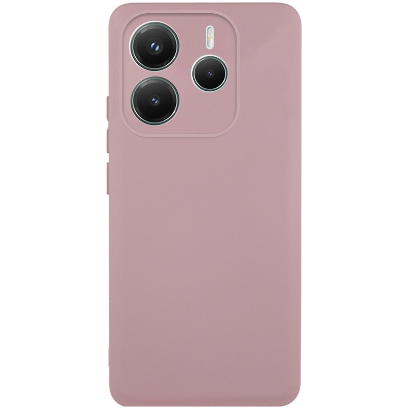Чохол Silicone Cover Lakshmi (AAA) для Xiaomi Redmi Note 14 5G | Підкладка з мікрофібри Рожевий / Pink Sand