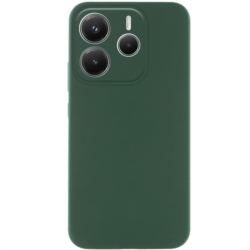 Чохол Silicone Cover Lakshmi (AAA) для Xiaomi Redmi Note 14 5G | Підкладка з мікрофібри Зелений / Cyprus Green